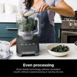 Ninja NF705BRN Professional XL Food Processor, Storage Box, 1200 Peak-Watts, 4-in-1, Chopping, Slicing/Shredding, Purees, Dough, 12-Cup Processor Bowl, 2 Blades & 2 Discs, Feed Chute/Pusher, Black - Image 4