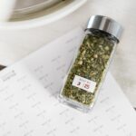 SAVVY & SORTED Glass Jars with 24PK 4oz Containers for Herbs and Seasonings – Includes Pepper Grinder, 374 Labels, Funnel, Shaker Lids & Empty Bottles - Image 9