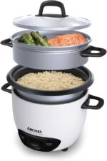 Aroma Housewares 14-Cup (Cooked) (7-Cup UNCOOKED) Pot Style Rice Cooker and Food Steamer (ARC-747-1NG),White - Image 3