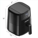 CHEFMAN 2 Qt Mini Air Fryer – Digital Space-Saving Compact Air Fryer with Nonstick and Dishwasher Safe Basket, Quick & Easy Meals in Minutes, Features Digital Timer and Shake Reminder – Black - Image 9