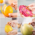 Vegetable Peeler, Potato Peelers for Kitchen Stainless Steel Multi-function Set Fruit Peeler For Kitchen and Household Tools Y & I Shape Swivel Blades with ​2 Orange Citrus Peelers - Image 7