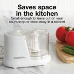 Proctor Silex Durable Electric Vegetable Chopper & Mini Food Processor for Chopping, Puree & Emulsify, 1.5 Cup, White - Image 7