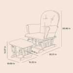 Storkcraft Premium Hoop Glider & Ottoman (White/Gray) — GREENGUARD Gold Certified Nursery Glider, Solid Wood Craftsmanship, Smooth-Gliding Nursery Chair and Ottoman, Award-Winning - Image 9