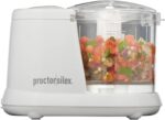 Proctor Silex Durable Electric Vegetable Chopper & Mini Food Processor for Chopping, Puree & Emulsify, 1.5 Cup, White - Image 2