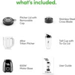 magic bullet Combo Blender, 48oz Pitcher, Blending Cup, Simple Speed Dial – MBF50200AK - Image 12