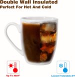 Urbanstrive 16 oz Large Coffee Mugs Set of 6 Ceramic Coffee Mug White Coffee Cups Tea Cups Idea Gift for Women Men House Warming Gifts New Home Office, White 6 Pack (White) - Image 6