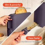 bella 2 Slice Slim Toaster, Fits-anywhere™ Kitchenware, 6 Setting Shade Control with Reheat & Cancel Buttons, Fits sourdough, 10” Long Slot, Anti Jam & Auto Shutoff, 900 Watt, Plum - Image 5