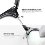 Blue Light Blocking Glasses Vintage Half Frame UV Clear Lens Anti Eyestrain Computer Gaming Glasses for Women Men - Image 8