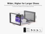 Kuject X-Large Shoe Storage Boxes Organizers Clear Plastic Stackable 12 Pack, Shoe Rack & Holder Substitute, Sneaker Containers, Toy Storage Organizer Bins for Entryway, Closet, Under Bed, Black - Image 4