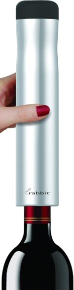 Rabbit Automatic Electric Corkscrew - Hands-Free Wine Opener with Integrated Foil Cutter, Rechargeable Cordless Electric Bottle Opener for All Cork Types - Barware Essential & Kitchen Tools - Image 2