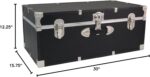Seward Essential Trunk with Lock, Black, 30-Inch - Image 4