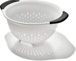 OXO Good Grips 3 QT Plastic Colander, White - Image 2