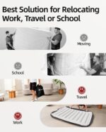 CHILLSUN 2025 Upgraded Air Mattress Full with Built in Pump, 18" Raised Comfort Blow up Mattress, Inflatable Mattress Colchon Inflable, Flocked Top Air Bed with Storage Bag for Home Camping & Guests - Image 9