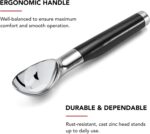 KitchenAid Classic Ice Cream Scoop, 8.6 inches, Black - Image 5