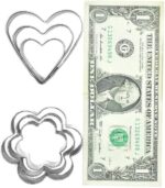 MCIGICM Cookie Cutters Shapes Baking Set, 12PCS Flower Round Heart Star Shape Biscuit Stainless Steel Metal Molds Cutters for Kitchen Baking Halloween Christmas - Image 5