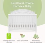 Delta Children Perry 6-in-1 Convertible Crib - Greenguard Gold Certified, Bianca White - Image 6