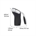 OXO Steel Vertical Lever Corkscrew with Removable Foil Cutter - Image 8