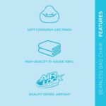 Intex 68579EP Beanless Bag Inflatable Lounge Chair: Corduroy Textured Flocking – Durable Vinyl – Folds Compactly – 220lb Weight Capacity – 45" x 45" x 28" - Image 5