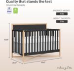 Dream On Me Owen 5-in-1 Convertible Full-Size Baby Crib in Matte Black, GreenGuard Gold & JPMA, Converts to Toddler, Day, & Full-Size Bed, Non-Toxic Paint, Safe Sleep Environment - Image 4