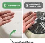 Redchef Ceramic Pots and Pans Set Non Stick, Nonstick Kitchen Cookware Sets, Non Toxic Pots and Pans Set Non Stick, PFAS PFOA & PTFE Free, Detachable Handle Pots and Pans 5 Piece, RV Cookware - Image 5