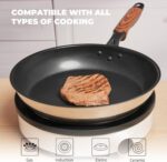 ZHANG XIAO QUAN SINCE 1628 Non Toxic Stainless Steel Pan, 10 Inch Nonstick Frying Pans, Non Stick Non Toxic Frying Skillet, Works on Induction, Electric Stove and Gas Cooktops - Image 8