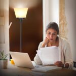 LED Floor Lamp Tall Standing Lamp, Black Modern Torchiere Floor Lamps for Bedroom Living Room Office, Bright Floor Lamp with White Plastic Shade, Bulb Not Included. - Image 6