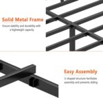 Queen Bed Frame-Classic Metal Platform Bed Frame,Mattress Foundation with Steel Slat Support,Under Foundation Storage,No Box Spring Needed, Easy Assembly, Queen Size - Image 9