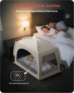 QPAU Inflatable Toddler Travel Bed with Tent – Lightweight Blow Up Kids Air Mattress with Hand Pump – Indoor & Outdoor Portable Sleeping Solution for Camping, Travel, Home, Grandma’s – Ages 3+ - Image 4