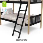 Storkcraft Caribou Twin-Over-Twin Bunk Bed (Black with Natual) – GREENGUARD Gold Certified, Converts to 2 Individual Beds - Image 7