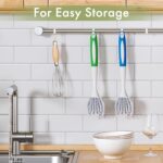 Amazer Dish Brush with Handle, 2 Pack Kitchen Scrub Brushes for Cleaning, Dish Scrubber with Stiff Bristles for Sink, Pots, Pans - Image 6