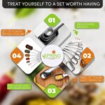 Spring Chef Stainless Steel Measuring Spoons Set of 7 with Leveler, Rectangular Metal Teaspoon & Tablespoon Measuring Spoons for Dry & Liquid Ingredients - Nesting Kitchen Gadgets For Baking & Cooking - Image 8