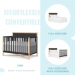 Dream On Me Owen 5-in-1 Convertible Full-Size Baby Crib in Matte Black, GreenGuard Gold & JPMA, Converts to Toddler, Day, & Full-Size Bed, Non-Toxic Paint, Safe Sleep Environment - Image 7