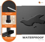 Sweetcrispy Nightstand Small Bedroom Dresser with 4 Fabric Drawers, Bed Side Furniture End Table, Wooden Top Cabinet Night Stand Dresser for Closet, Entryway, Dorm, Black - Image 6