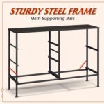 WLIVE Dresser for Bedroom with 5 Drawers, Wide Dressers with Drawer Organizers, Chest of Drawers, Fabric Dresser for Living Room, Closet, Hallway, Charcoal Black Wood Grain Print - Image 8