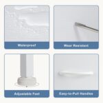 DUMOS TV Stand for Living Room, Dresser for Bedroom Chest of Dresser with 6 Fabric Drawers Storage Organizers Units, Nightstand for Bed - Image 6