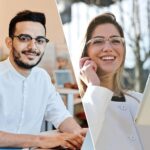 Blue Light Blocking Glasses Vintage Half Frame UV Clear Lens Anti Eyestrain Computer Gaming Glasses for Women Men - Image 7