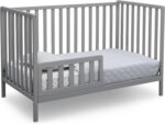 Delta Children Heartland 4-in-1 Convertible Crib - Greenguard Gold Certified, Grey - Image 8