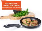 IMUSA 8in Bistro Aluminum Nonstick Fry Pan with Cool Touch Handle, Black - Image 6