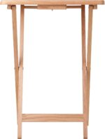 Winsome Alex Set of 2 Foldable Snack Tables, for Living Room, 26", Natural - Image 8