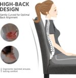 Yaheetech Dining Chairs Set of 4 Fabric Parson Upholstered Kitchen Chairs with Padded Seat and Solid Wood Legs for Dining Room/Restaurant, Armless Design, Dark Grey - Image 7