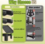 Book Shelf, 5 Tier Metal Wide Bookshelves, Heavy Duty Bookcase, Adjustable Industrial Bookshelf, Tall Book Shelf for Living Room & Bedroom and Library, Black(72" H*35.4" W*15.8" D) - Image 6