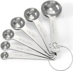 TILUCK Stainless Steel Measuring Spoons Set,Coffee Scoop Spoon,Kitchen Gadgets for Cooking & Baking,Set of 6 - Image 2