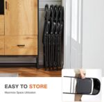 Sweetcrispy Folding Chair 12 Pack, Leather Padded Folding Chairs, Sturdy Metal Foldable Chairs, Easy to Use and Store, Outdoor and Indoor, for Home, Office, Party, Comfy - Image 7