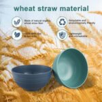 12 Pcs Unbreakable Cereal Bowls Set, 26 Oz Wheat Straw Bowls Set, Microwave & Dishwasher Safe Rice Bowls for Kitchen, Reusable Plastic Bowls for Soup, Salad and Snack, BPA Free, Multicolor - Image 5