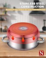 Cook N Home 8 Quart Stainless Steel Stockpot with Lid - Image 8