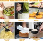 Umite Chef Mixing Bowls with Airtight Lids, 26Pcs Stainless Steel Bowls Set, 3 Grater Attachments & Black Non-Slip Bottoms Size 7, 4, 2.5, 2.0,1.5, 1QT, Great for Mixing & Serving - Image 5