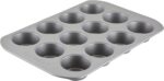 Farberware 12-c. Nonstick Nonstick Bakeware Muffin Pan, Gray - Image 2
