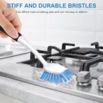 SetSail Dish Brush with Handle, 2 Pack Stiff Bristles Dish Scrubber with Built-in Scraper Dish Scrub Brushes for Cleaning Dishes, Pots and Pans, Kitchen Sink - Image 5