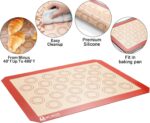 Stainless Steel Baking Sheet Tray Cooling Rack with Silicone Baking Mat Set, Cookie Pan with Cooling Rack, Set of 9 (3 Sheets + 3 Racks + 3 Mats), 10/12/16 Inch, Easy Clean - Image 6