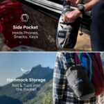 Kootek Camping Hammock 500 lbs Capacity, Portable Hammocks with Tree Straps & Attached Carry Bag, Camping Essentials Gear, Perfect for Outside Indoor Hiking Beach Backpack Travel - Image 5